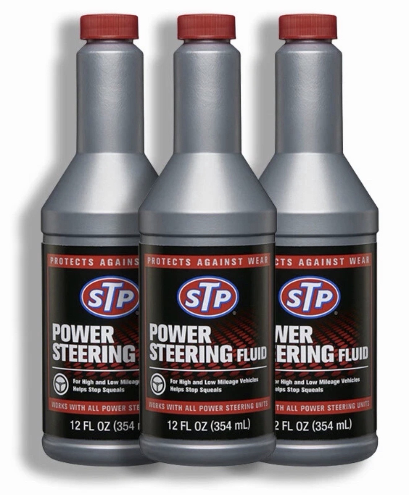 3 Count STP POWER STEERING FLUID & Stop Leaking, 12 Fl.oz Fr