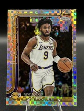 2025-26 Topps Chrome Basketball X-Fractor Refractor Bronny James Jr. #182 Lakers