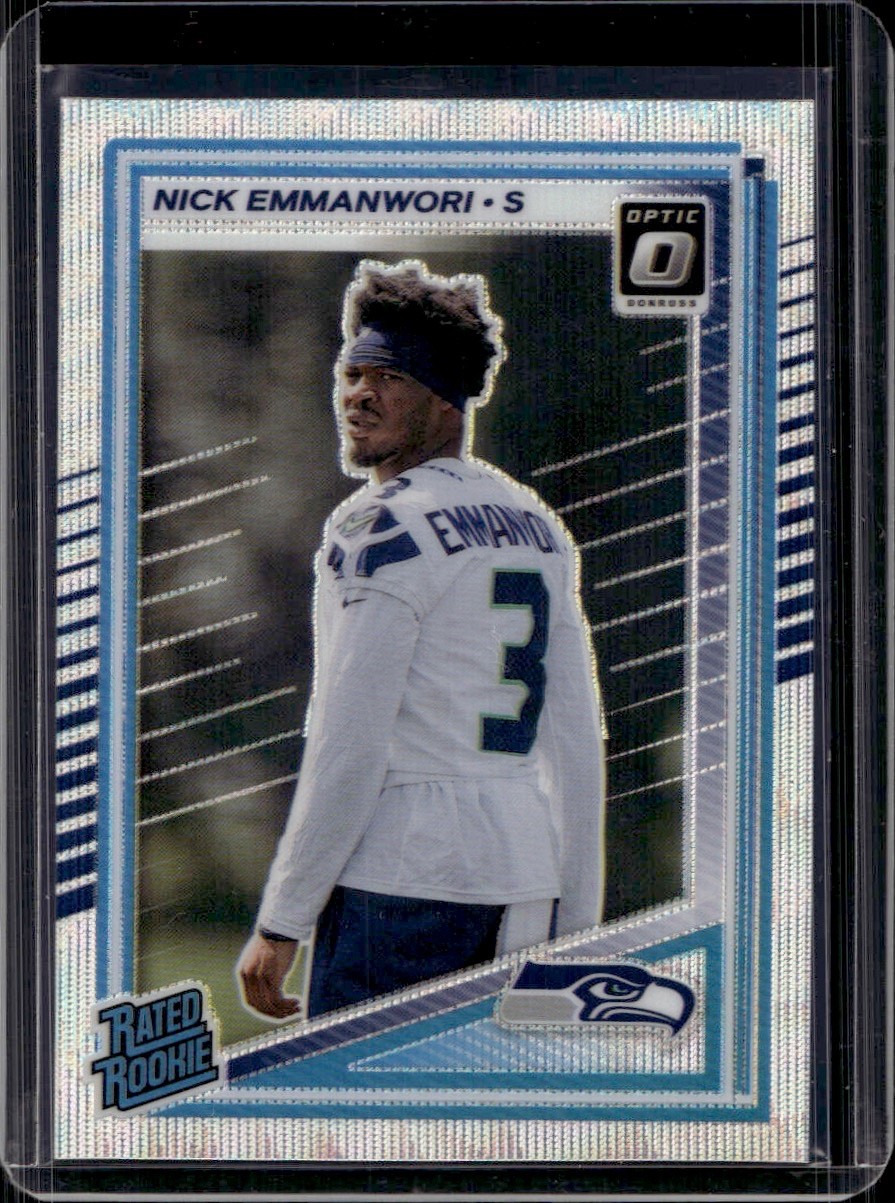 2025 Donruss Optic- Rated Rookie- Wave Prizm /300- Nick Emmanwori #277 (RC)