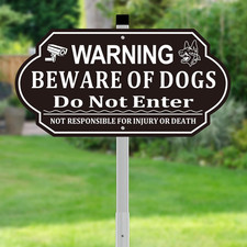 Beware of Dog Sign, Beware of Dog Signs for Fence Do Not Enter and Not Responsib