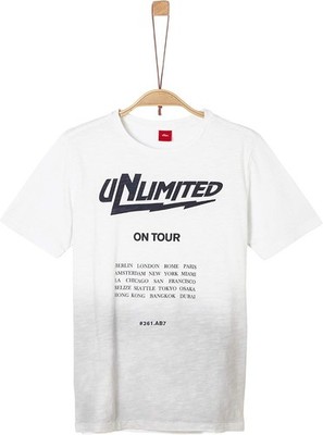 s.Oliver Junior Boys' T-Shirt, Short-Sleeve Shirt, White, L/REG, 164 cm,...
