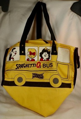 Spaghetti O's School Bus Lunch Bag Franco American Cloth 1984 Vintage