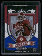 2021 Panini Prizm Draft Picks Collegiate #165 DeVonta Smith Red White and Blue