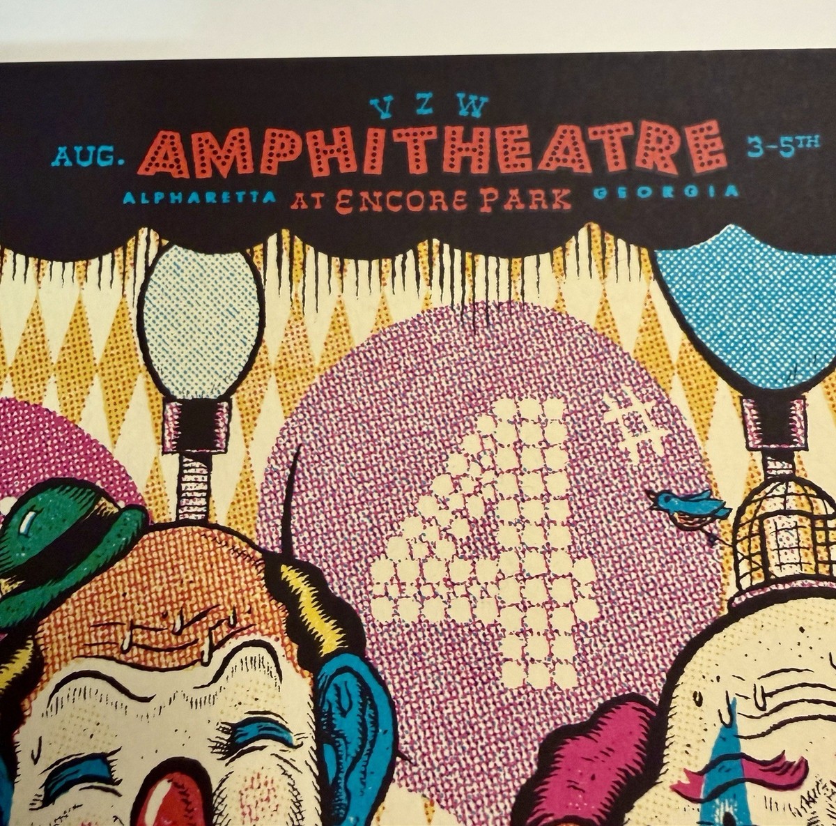 Phish Poster ALPHARETTA, 2018 Screen Print OFFICIAL Your Cinema AP