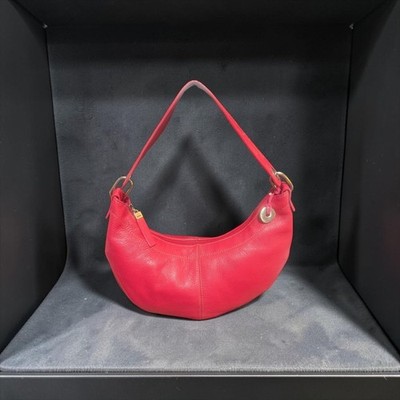 The Sak Small Hobo Pink Pebbled Leather Shoulder Bag Heart Strap Contrast Stitch