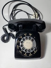 Vintage Western Electric Telephone Model C/D 500 Bell System Black Rotary