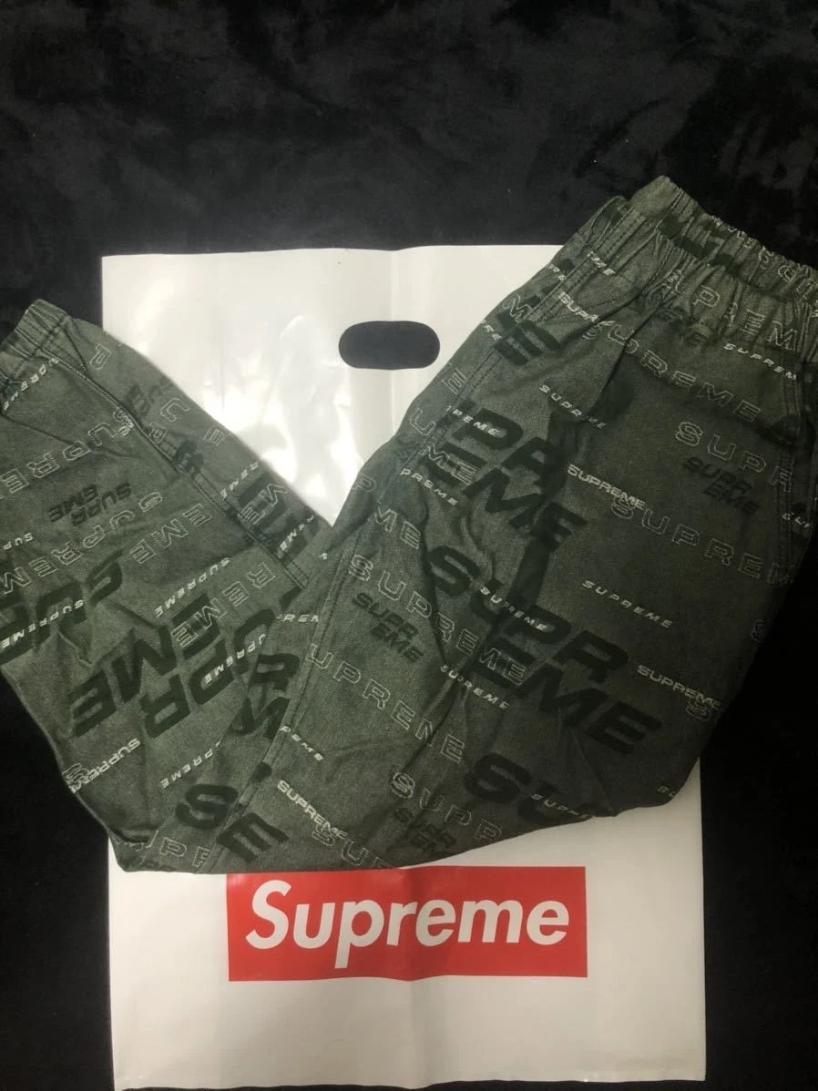 Pantalon de skate en denim logo Supreme Dimensions pantalon en denim skate indigo suprem