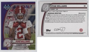 2024 Bowman U Chrome Purple Refractor /399 Ryan Williams #53