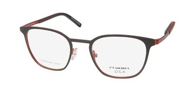 NEW MOREL OGA 10179O EYEGLASS FRAME SQUARE GRAY TITANIUM MENS FRANCE FULL-RIM