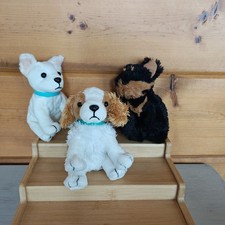 Lot, 3 Vintage Nintendogs Plush King Charles Yorkshire Terrier Chihuahua 2007 E3