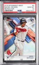 2018 BOWMAN'S BEST REFRACTOR #4 RAFAEL DEVERS ROOKIE RC PSA 10