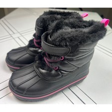 NEW Children's Place Snow/Winter Boots Faux Fur Adjustable Strap Sz 9
