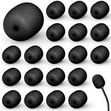 Mini Size Headset Windscreen Microphone Foam Cover Small Lapel Mic Sponge Pop...