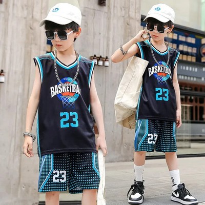 Kinder-Basketball-Trikot Kinder-Trainingsshirt Sportbekleidung Sommer