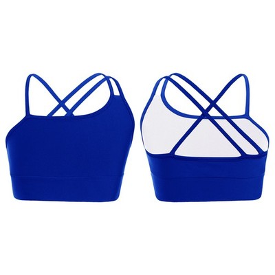 Kids Girls Vest Exercise T-shirt Jogging Crop Top Yoga Open Back Breathable