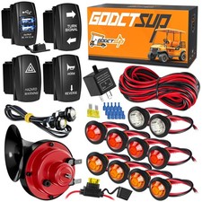 UTV Turn Signal Kit with Horn, ATV SXS Blinker Kit with Brighter LED Lights 1...