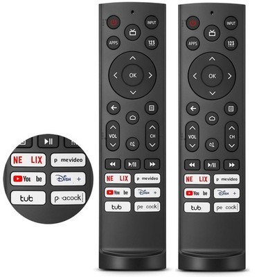 2 Pack Replacement Remote for Hisense Android Laser VIDAA Google TV ERF3A90