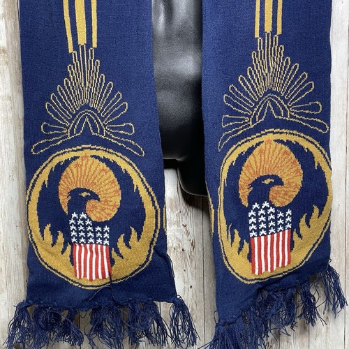 Unisex Animales Fantásticos Harry Potter MACUSA Azul Marino Tejido Borla Invierno Bufanda - Imagen 2 de 4