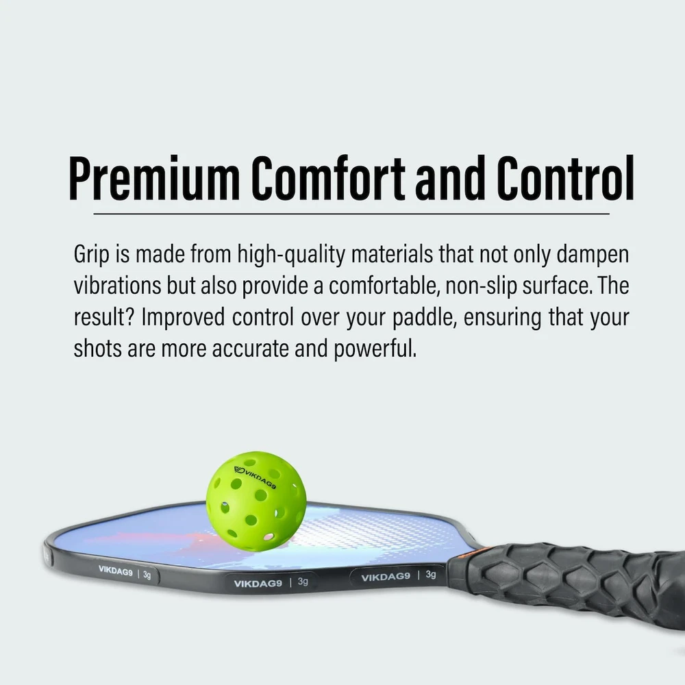 Pickleball Paddle Grip - Overgrip - Comfortable Black