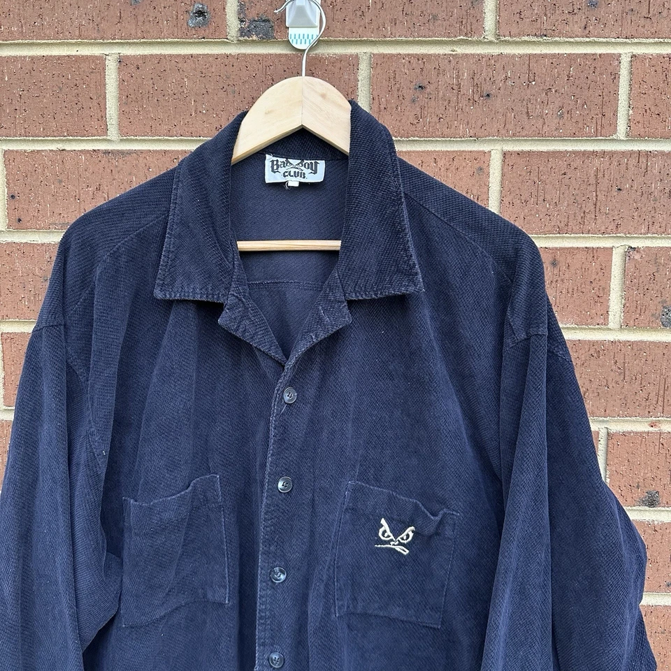 Sobrecamisa De Colección Bad Boy Club Pana Chamarra Para Hombre Abotonada Años 90 RARA TALLA XL Foto 2 de 4