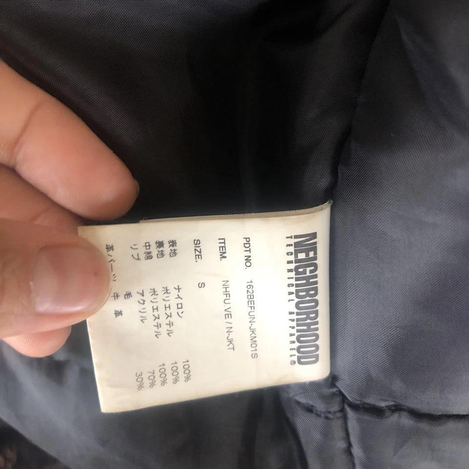 JAQUETA NEIGHBORHOOD x FUCT SSDD NHFU OLIVE BDU em camadas estilo punk rock SF - Imagem 3 de 4