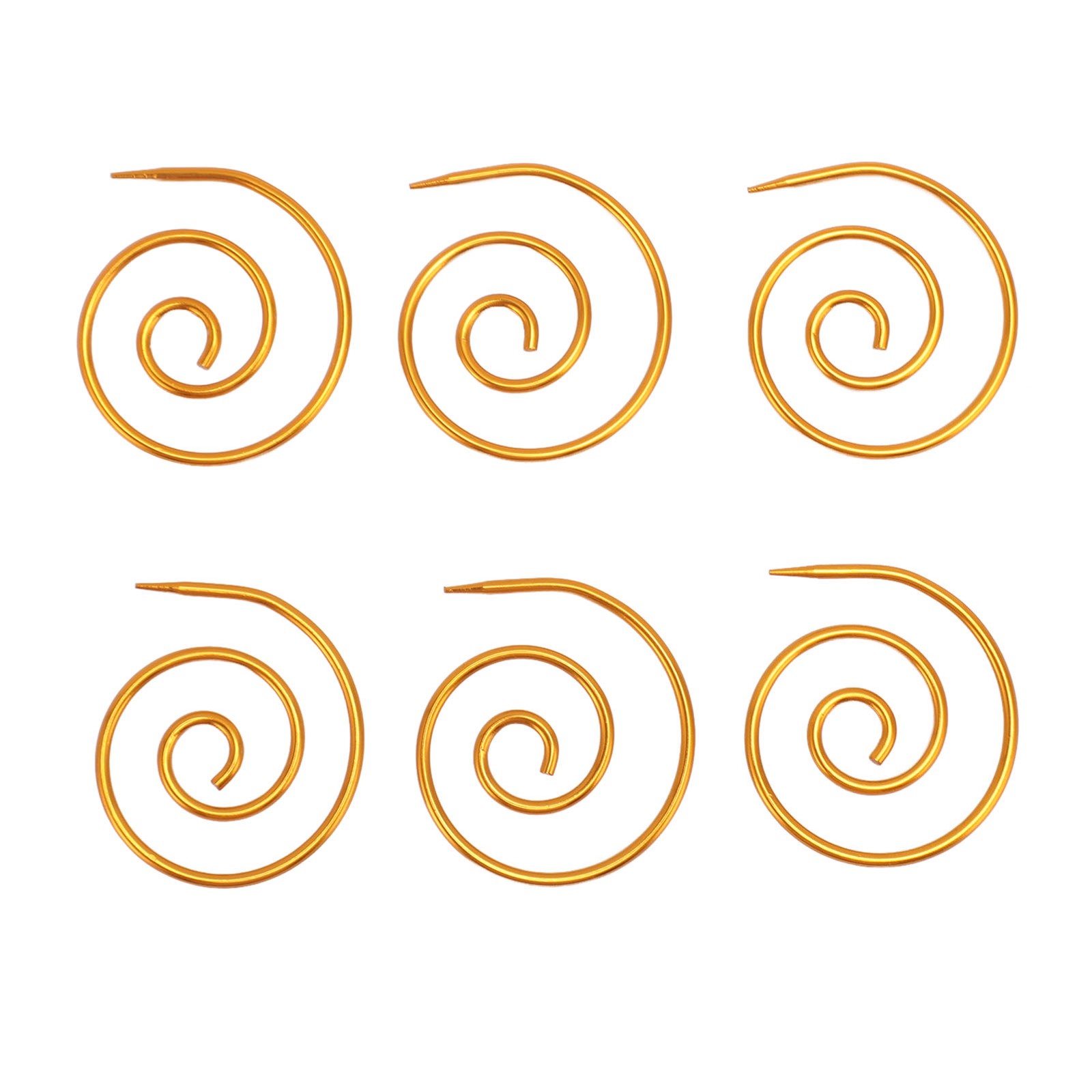 6Pcs Spiral Cable Knitting Needle Multifunction Metal Circular Knitting Needle