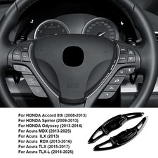 Steering Wheel Paddle Shifter Extension ABS Black For Acura TLX TLX-L 2015-2025