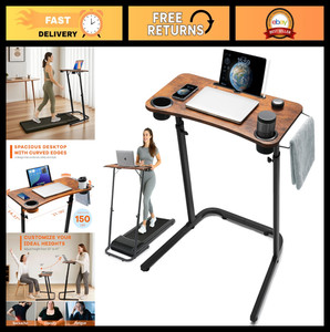 Adjustable Height Treadmill Desk, Portable Standing Table for Walking Pad & Bike