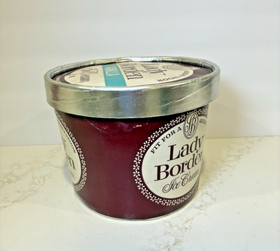 Vintage Lady Borden Ice Cream Container Vanilla Half Gallon Little