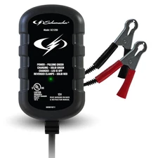 Schumacher Electric 0.8A Car Battery Charger and Maintainer 2-in-1 12V Power Spo
