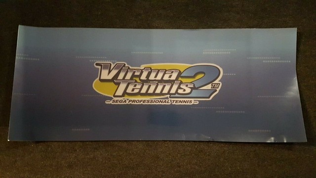 Virtua Tennis 2 Arcade Header Marquee Translite Virtua Tennis 2 Arcade Header Marquee Translite