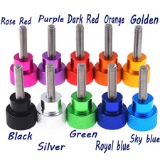 1/4-20 UNC Knurled Thumb Screw Alu Hand Grip Knob Bolt Alu Head +Stainless Steel