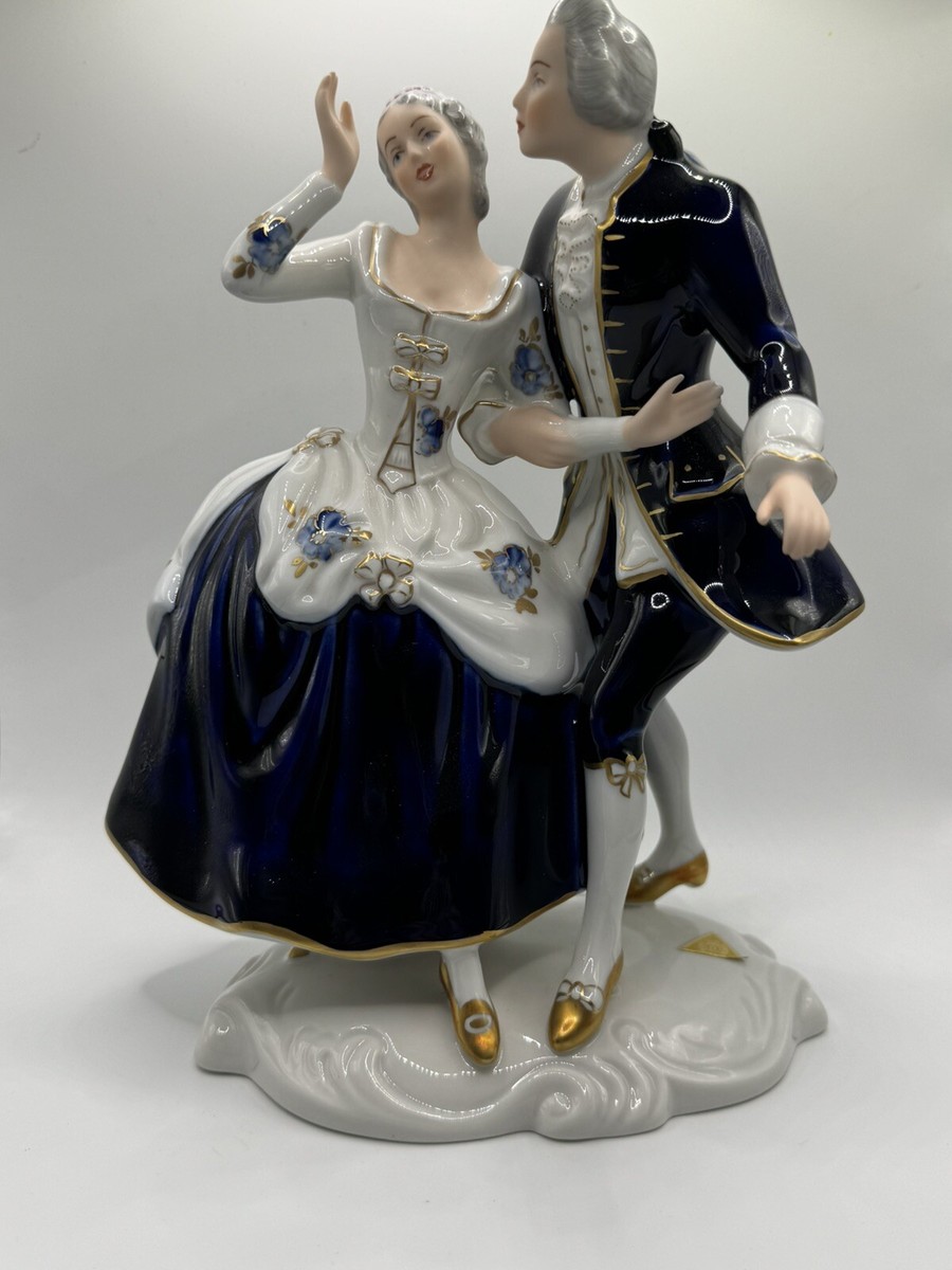 Vintage Royal Dux Bohemia Porcelain Dancing Figurine Czech