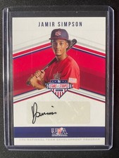 2018 Panini USA Stars & Stripes Jamir Simpson Black Autograph #11/25!!!