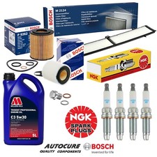 FOR BMW 3 SERIES 2.0 PETROL 318i E90 E91 2007-2013 FULL BOSCH FILTER SERVICE KIT