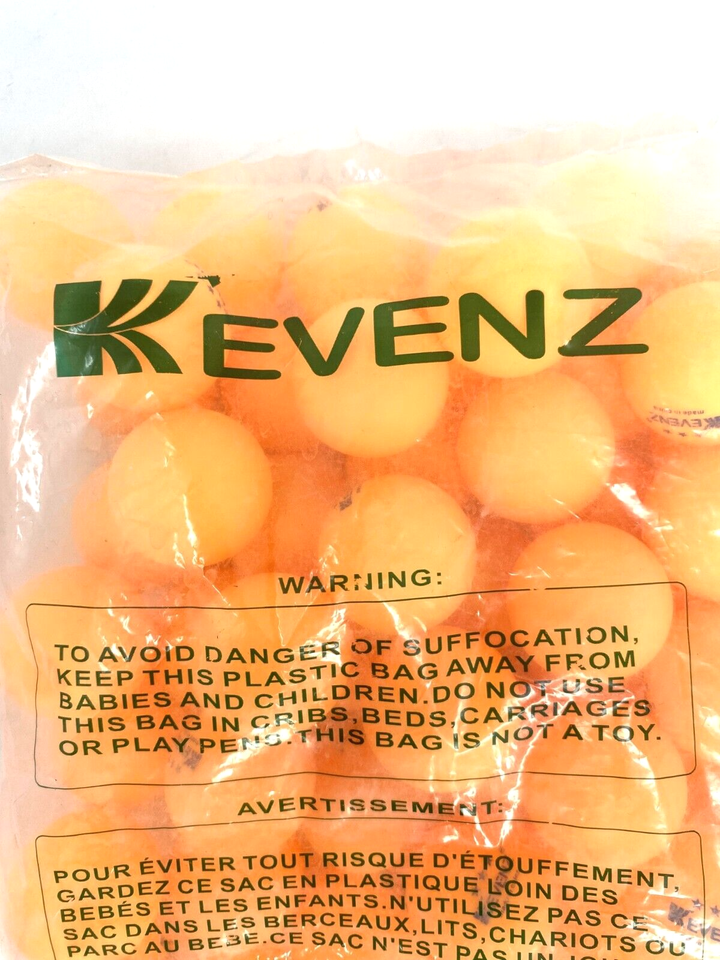 KEVENZ 50Pack Orange 3Star Ping Pong Balls 40+ Mm Durable Practice Balls eBay