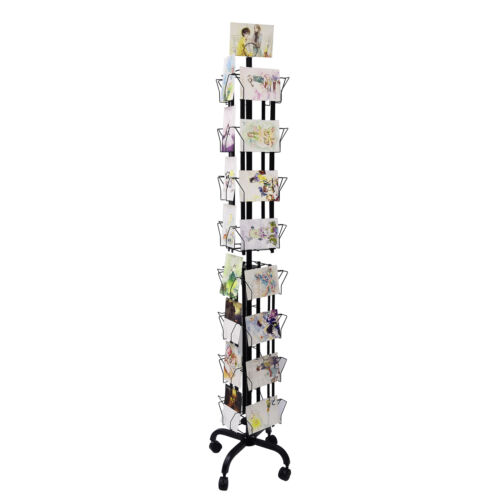 32 Adjustable Pockets Greeting Card DVD CD BOOK Display Rack 4X6 5X7 7X5 8.5X8 - Afbeelding 1 van 32