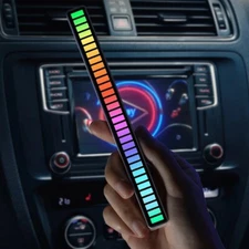 RGB LED Music Sync Sound Control Rhythm Strip Light For Car Home Desk Decoration