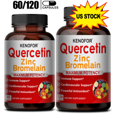 Kenofor Quercetin with Bromelain and Zinc Capules -Energy Boost & Immune Support