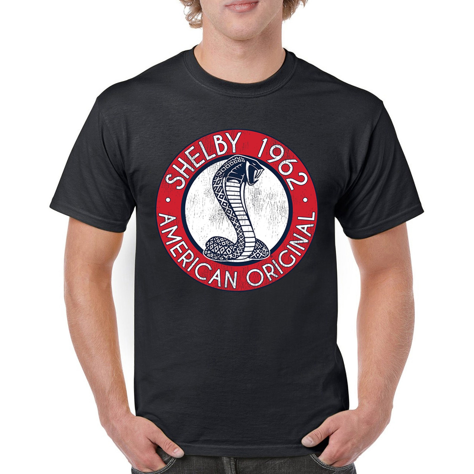 ALTRA 1962 Shelby American T shirt originale Mustang Cobra GT GT500 Ford maglietta uomo