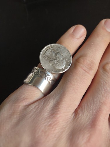 Anillo banda gruesa israelí "B" Israel 10,1 gramos talla 9 de plata de ley - Imagen 6 de 8
