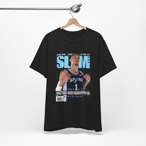 Victor Wembanyama SLAM Basketball Graphic Tee Shirt NBA San Antonio Spurs Gifts - Picture 5 of 11