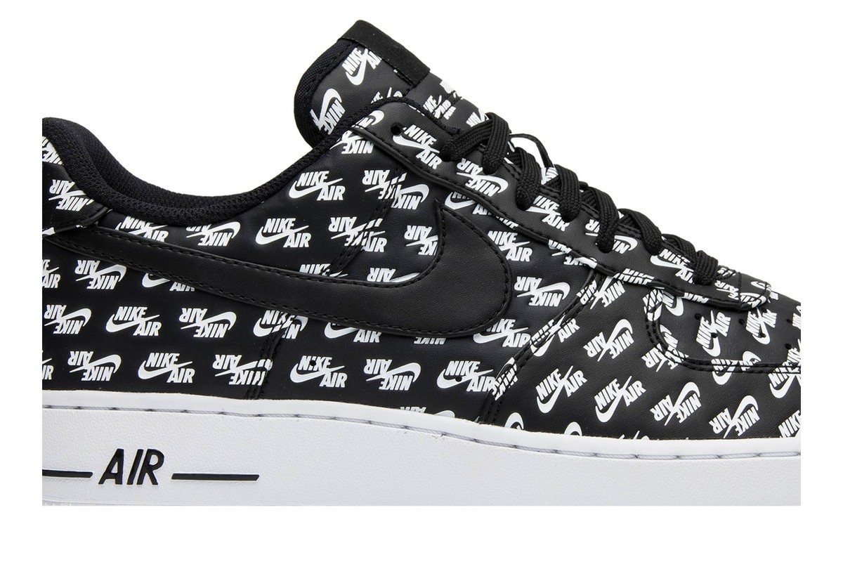 Nike Air Force 1 Low '07 QS 'All Over Logo Black' AH8462-001