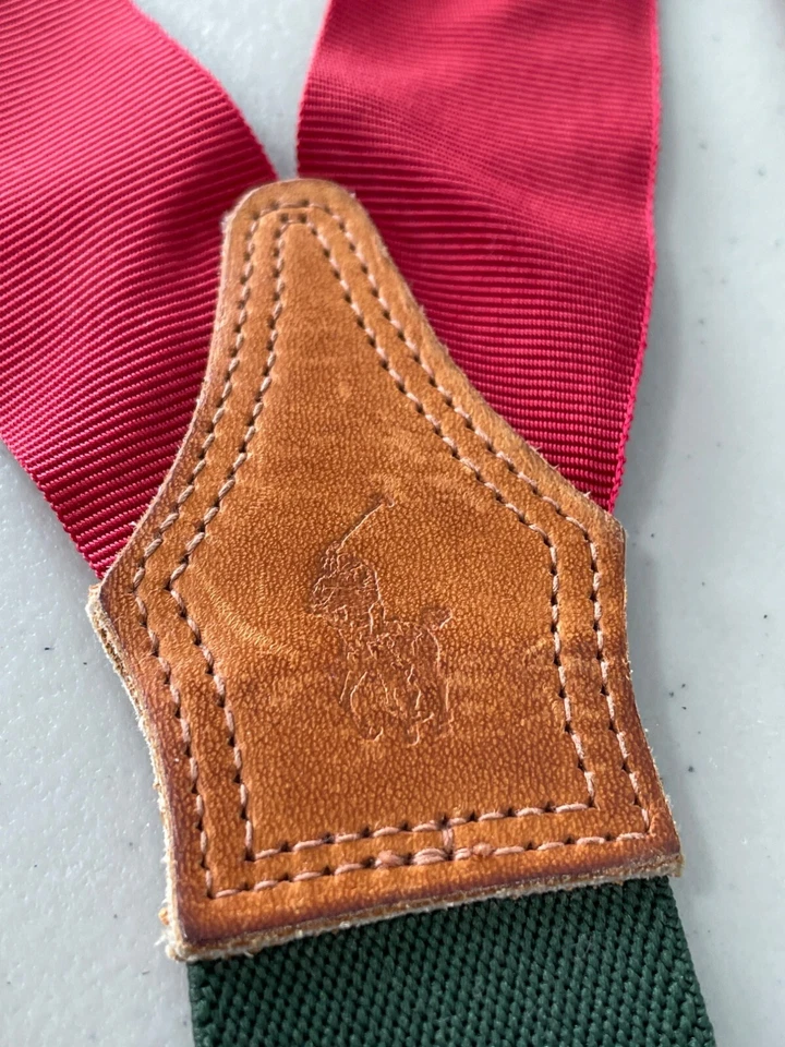 Polo de Ralph Lauren Tirantes elásticos espalda en Y talla única latón macizo rojo verde Foto 4 de 4