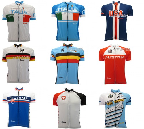 Maglia Skyline Progetto Ciclismo Nazionali Italia Germania Austria USA  Tecniche | eBay
