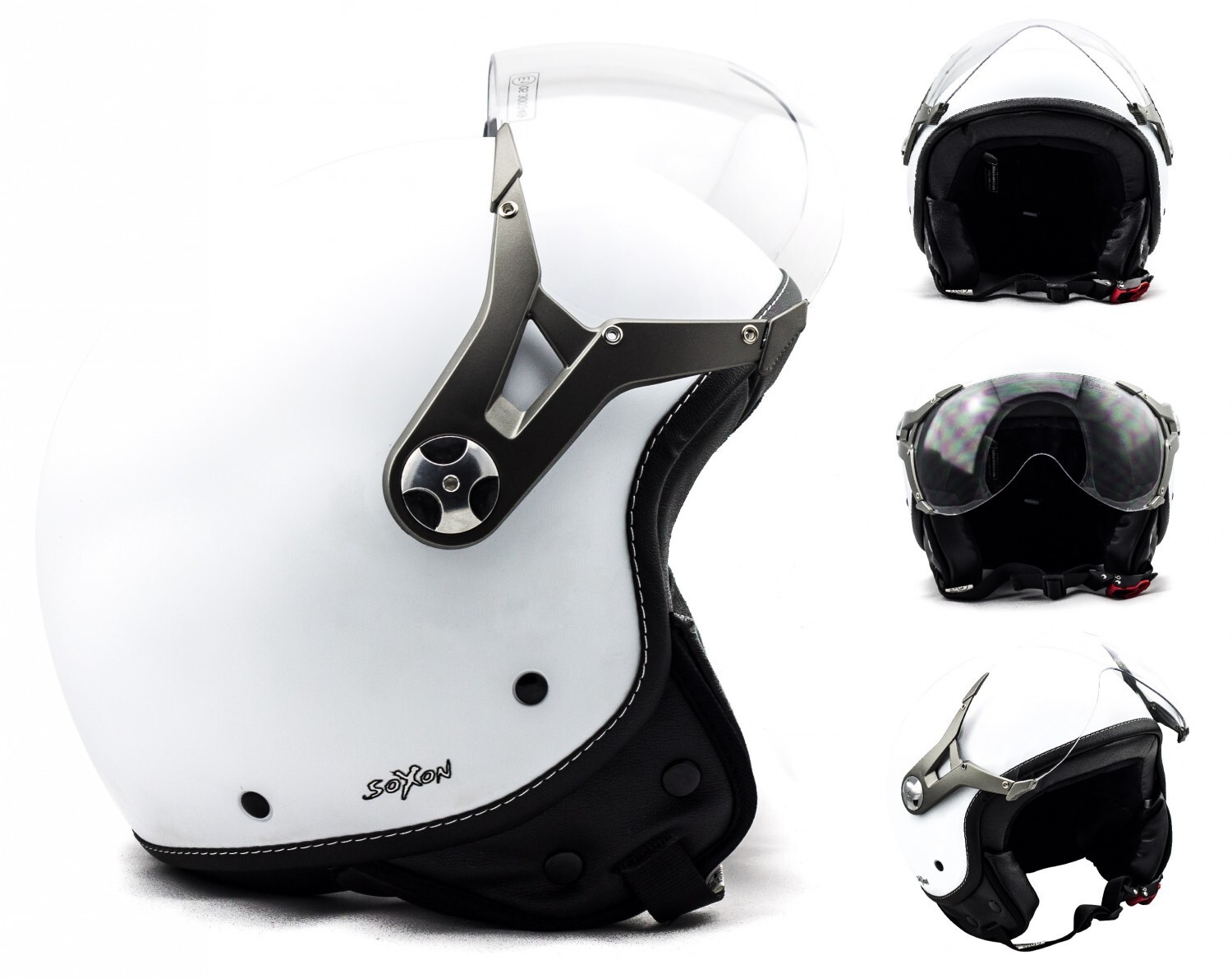SOXON SP325 Snow Motorcycle Jet Vespa Scooter Helmet Cruiser ECE XS S
