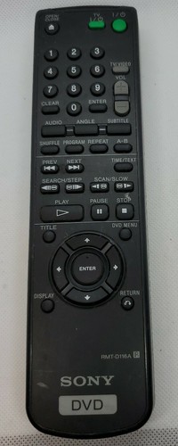 Original Sony RMT-D116A Remote Control DVPS363 DVPS365 DVPS350 DVPS36 DVPD116A