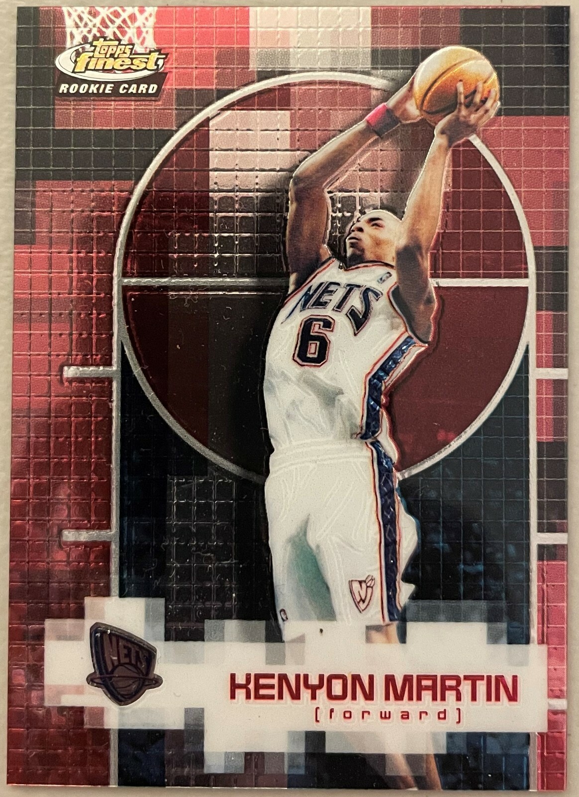 2000-01 Topps Finest Rookie Card Kenyon Martin #126  /1599 