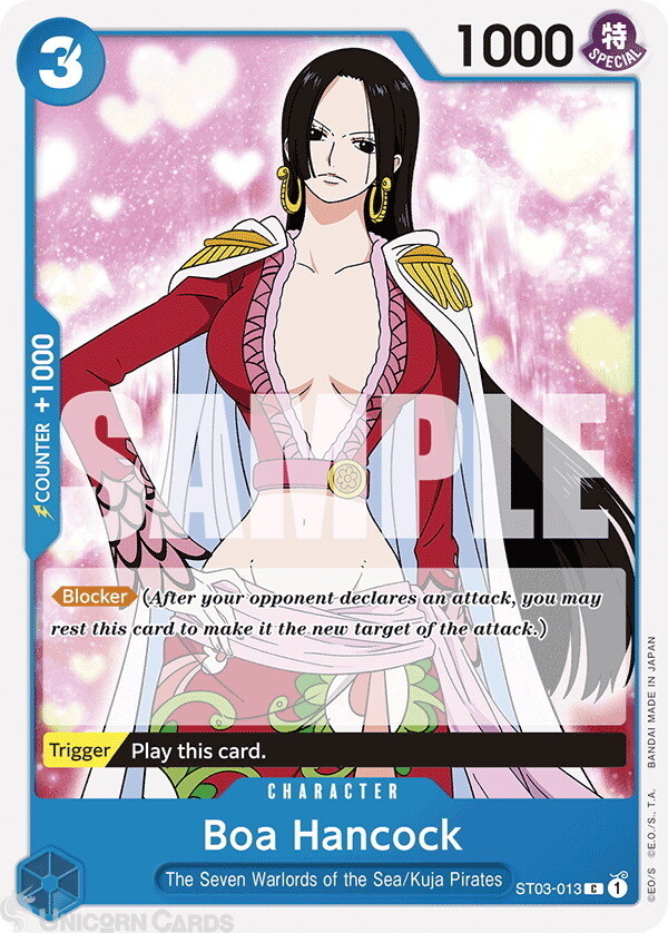 ST03-013 Boa Hancock : Common English One Piece TCG Card : PRB01: One Piece Card