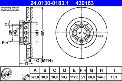 BREMSSCHEIBE AUDI P. A6/A8 2.5-4.2TDI/2.8-6.0 94-10
